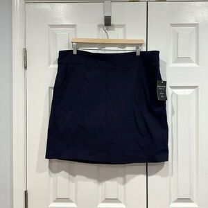 NWT Zac and Rachel Navy Blue Mini Skirt/Skort (Built in Shorts) Size 18 W